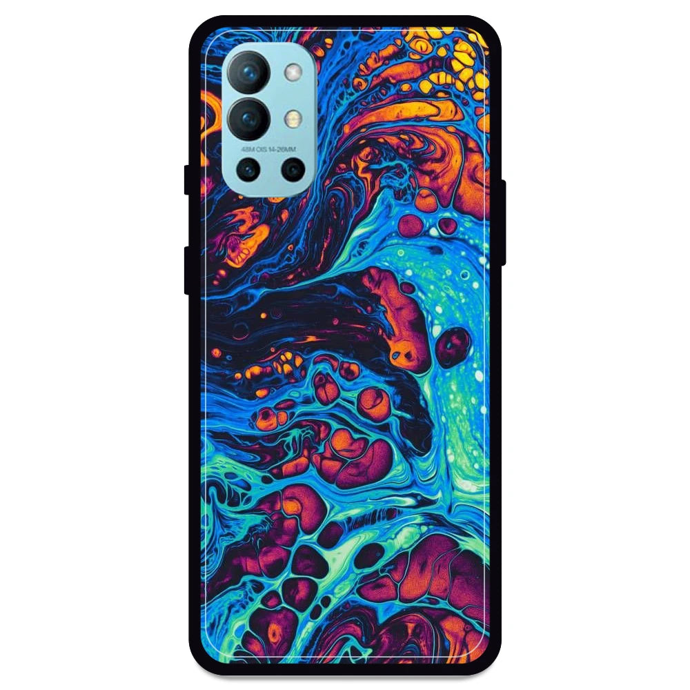 Blue And Orange Swirl - Armor Case For OnePlus Models One Plus Nord 9R