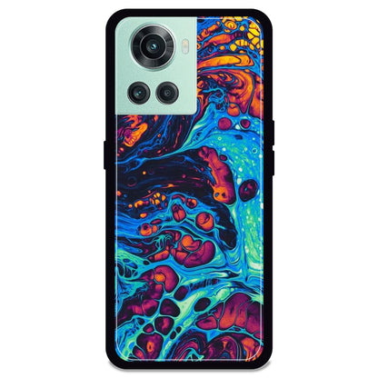 Blue And Orange Swirl - Armor Case For OnePlus Models One Plus Nord 10R