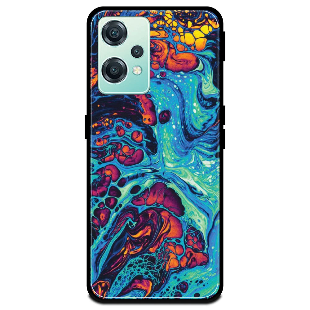 Blue And Orange Swirl - Armor Case For OnePlus Models One Plus Nord CE 2 Lite
