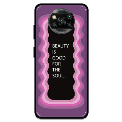 'Beauty Is Good For The Soul' - Armor Case For Poco Models Poco X3