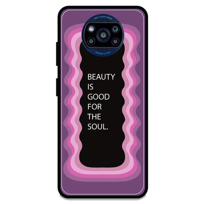 'Beauty Is Good For The Soul' - Armor Case For Poco Models Poco X3 Pro