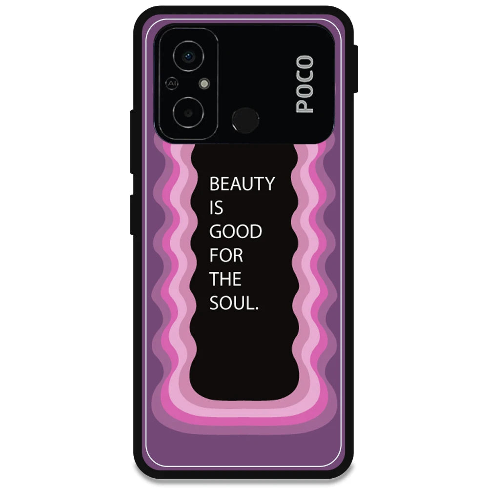 'Beauty Is Good For The Soul' - Armor Case For Poco Models Poco C55