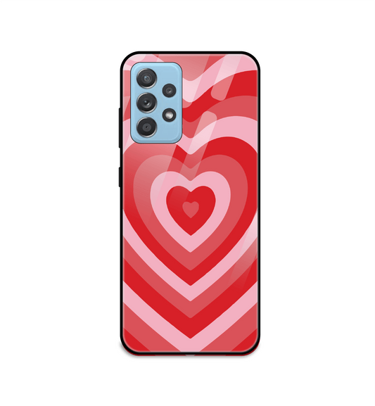 Red Hearts - Glass Case For Samsung Models