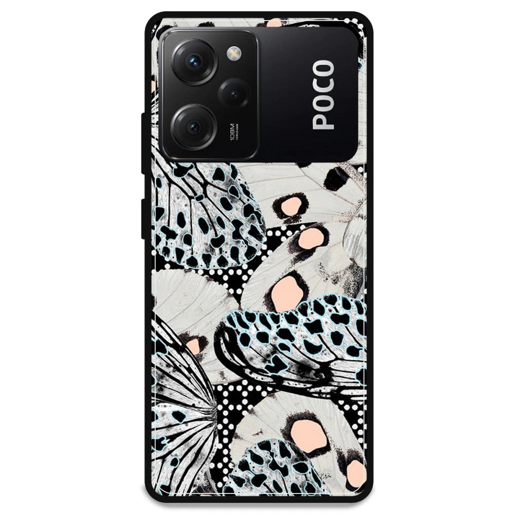 White Butterflies - Armor Case For Poco Models Poco X5 Pro 5G