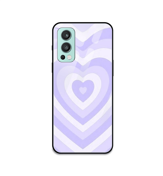 Blue Hearts - Glass Case For OnePlus Models