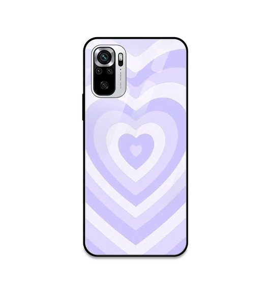 Blue Hearts - Glass Case For Redmi Models
