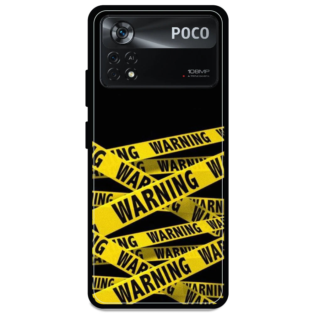 Warning - Armor Case For Poco Models Poco X4 Pro 5G
