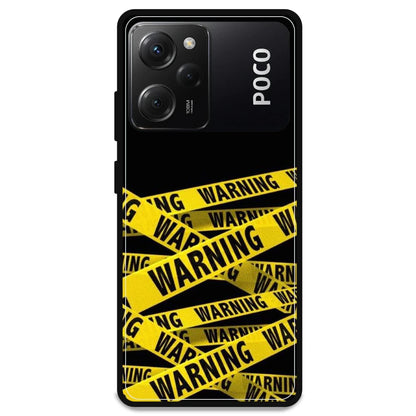 Warning - Armor Case For Poco Models Poco X5 Pro 5G