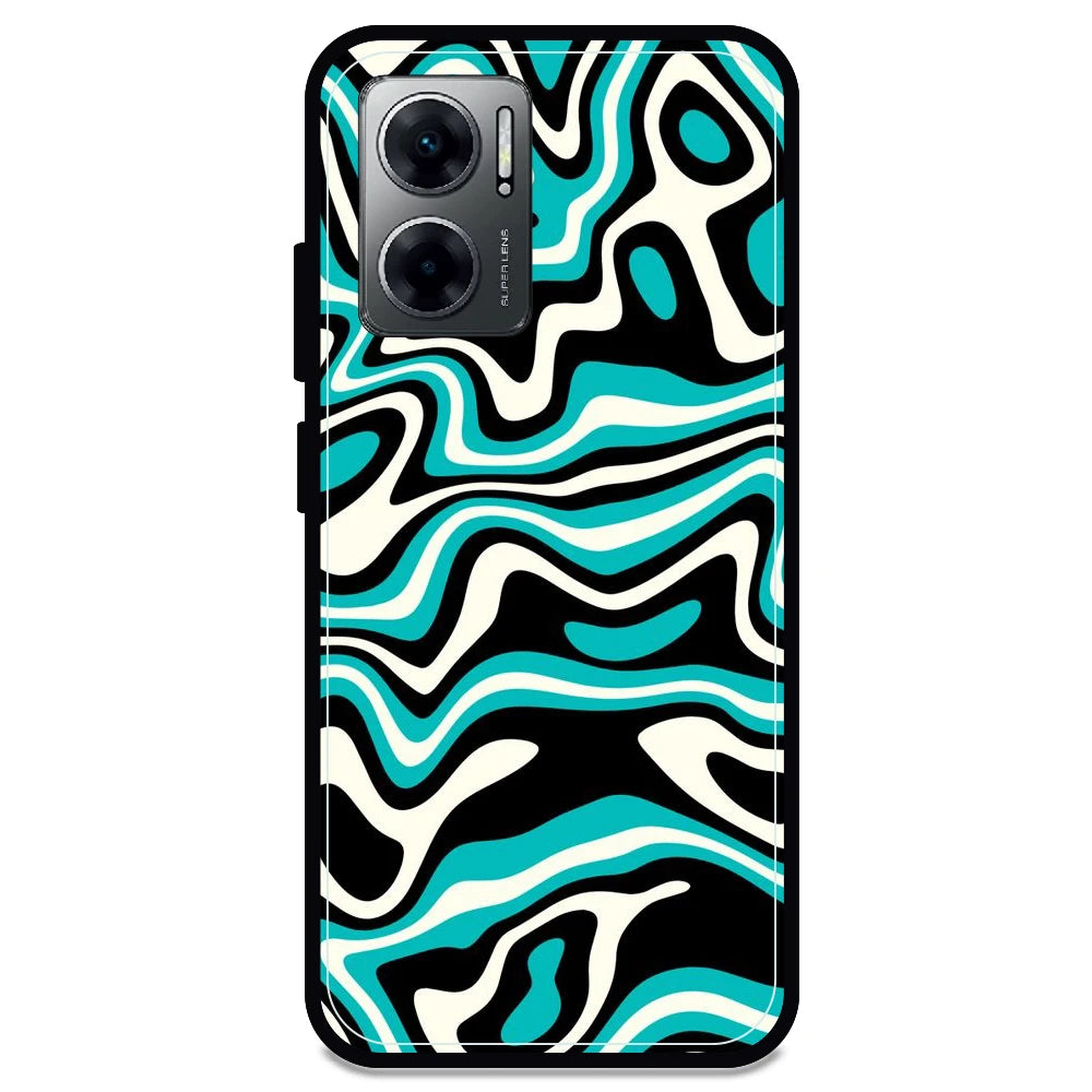 Blue & Black Waves - Armor Case For Redmi Models 11 Prime 5g