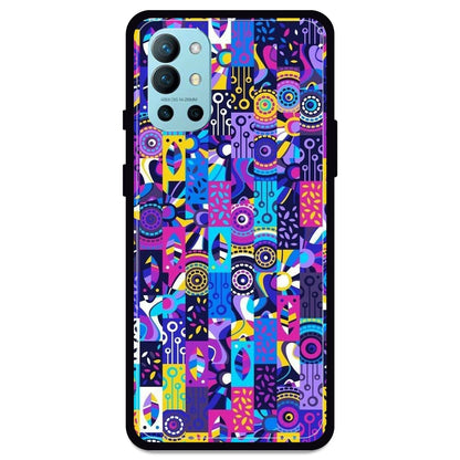 Purple Geometric Art - Armor Case For OnePlus Models One Plus Nord 9R