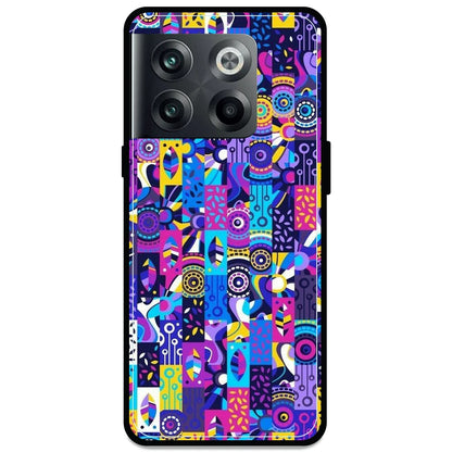 Purple Geometric Art - Armor Case For OnePlus Models One Plus Nord 10T