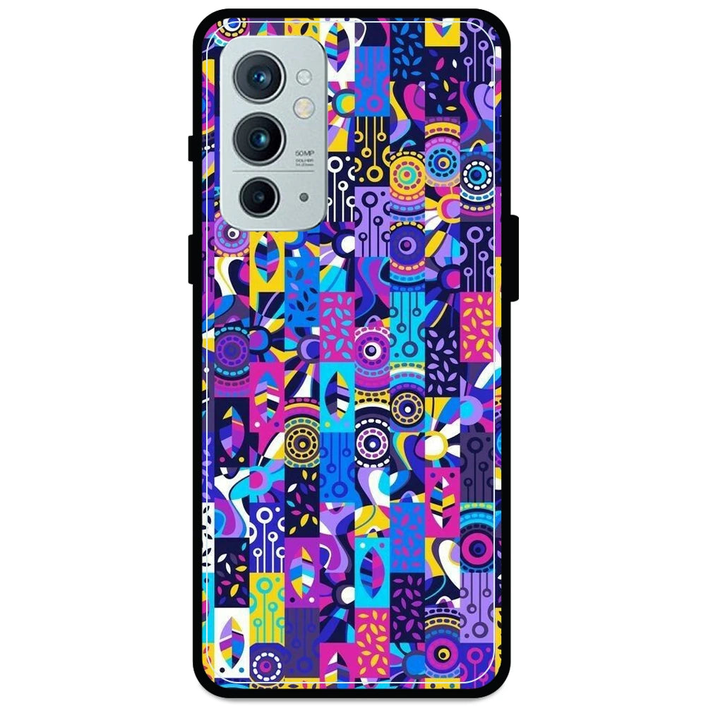 Purple Geometric Art - Armor Case For OnePlus Models One Plus Nord 9RT