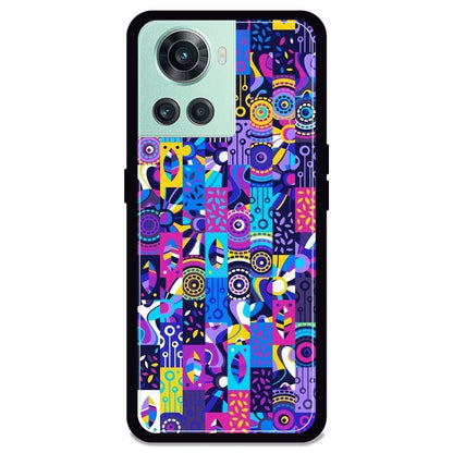 Purple Geometric Art - Armor Case For OnePlus Models One Plus Nord 10R
