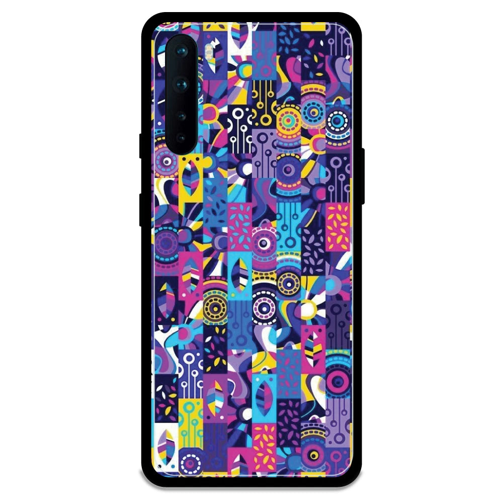 Purple Geometric Art - Armor Case For OnePlus Models One Plus Nord