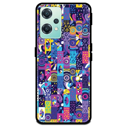 Purple Geometric Art - Armor Case For OnePlus Models One Plus Nord CE 2 Lite