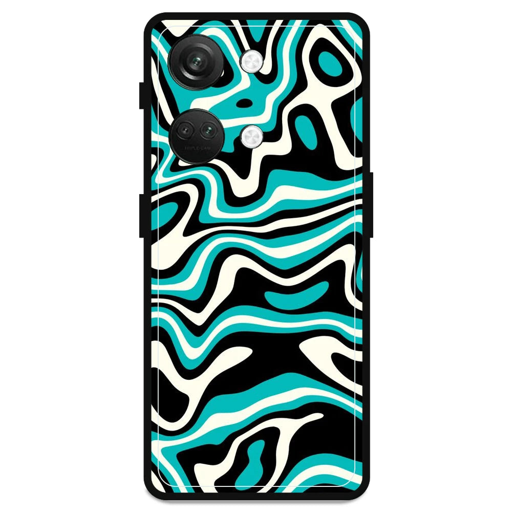 Blue & Black Waves - Armor Case For OnePlus Models OnePlus Nord 3