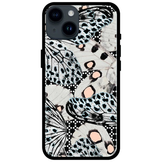 White Butterflies - Armor Case For Apple iPhone Models Iphone 14