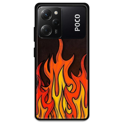 Flames - Armor Case For Poco Models Poco X5 Pro 5G