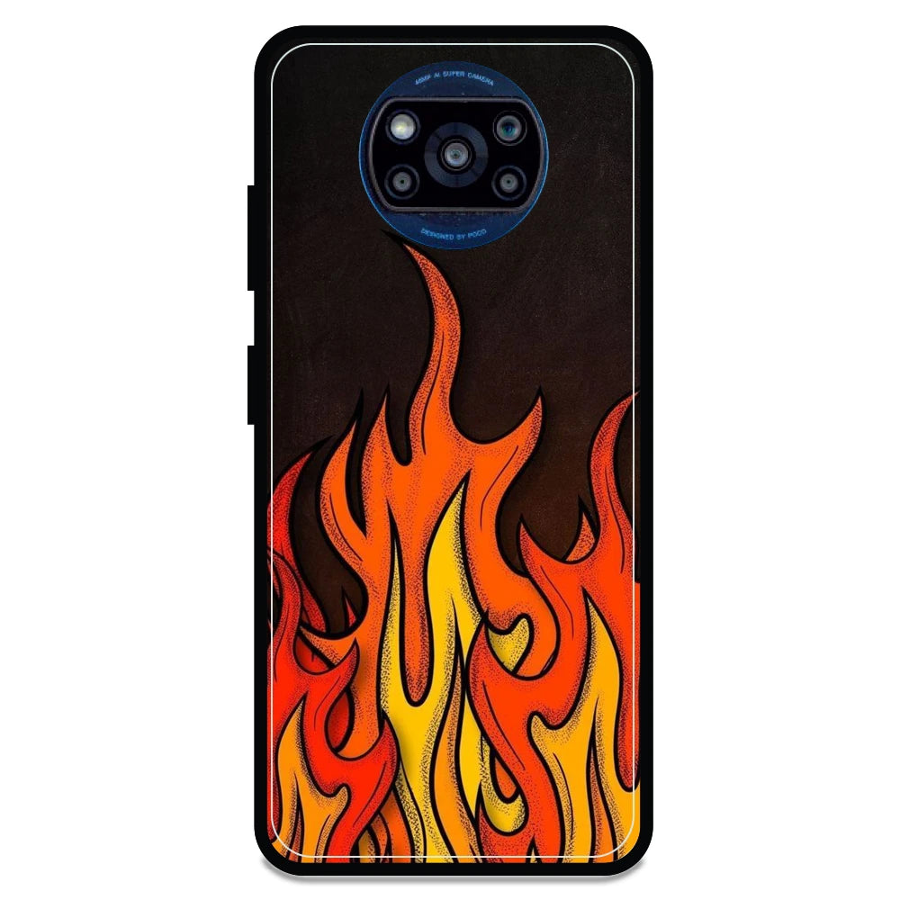 Flames - Armor Case For Poco Models Poco X3 Pro