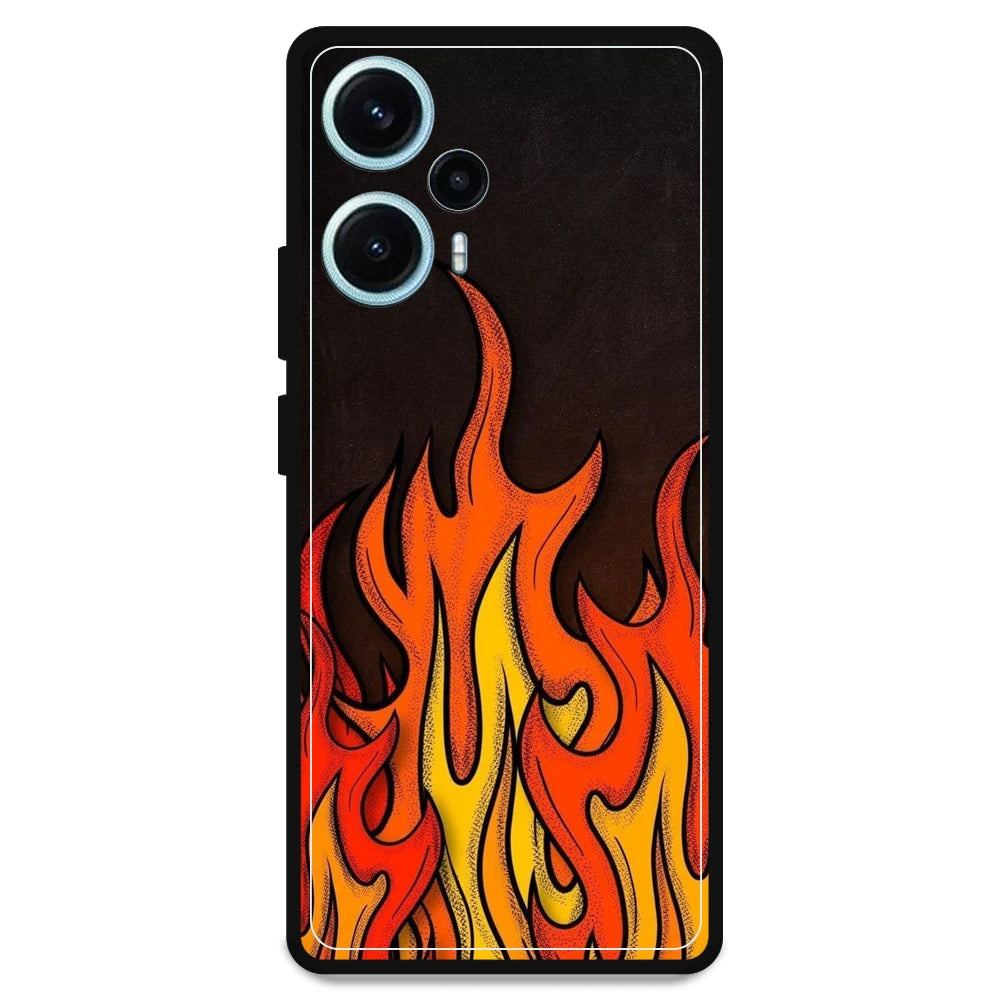 Flames - Armor Case For Poco Models Poco F5 5G