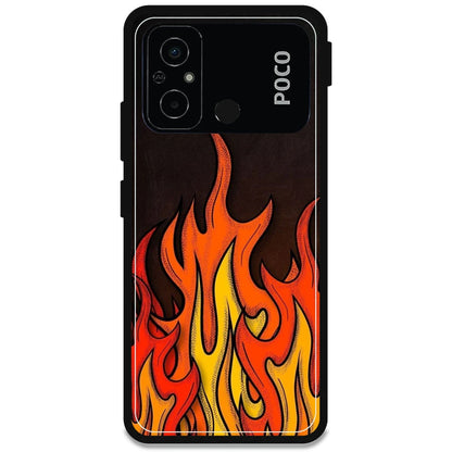 Flames - Armor Case For Poco Models Poco C55