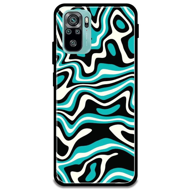 Blue & Black Waves - Armor Case For Redmi Models 10s