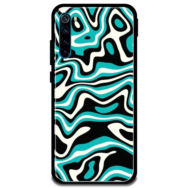 Blue & Black Waves - Armor Case For Redmi Models 8