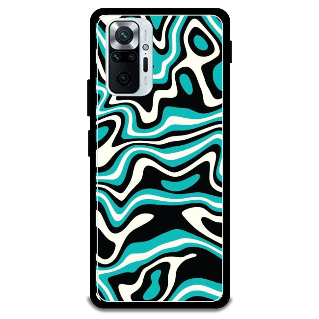 Blue & Black Waves - Armor Case For Redmi Models 10 Pro Max