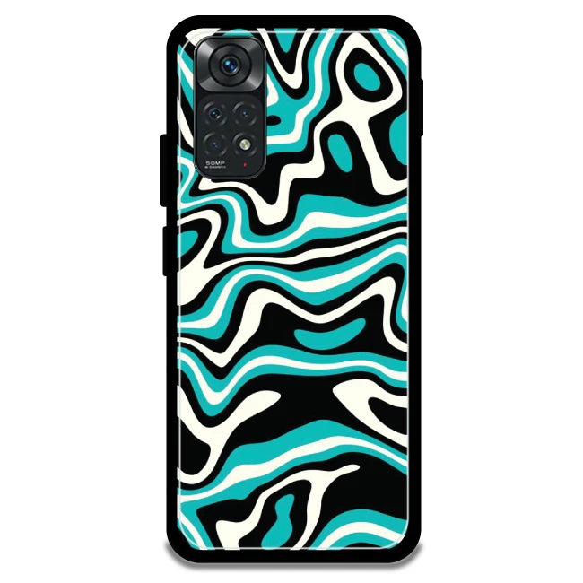 Blue & Black Waves - Armor Case For Redmi Models 11 4g