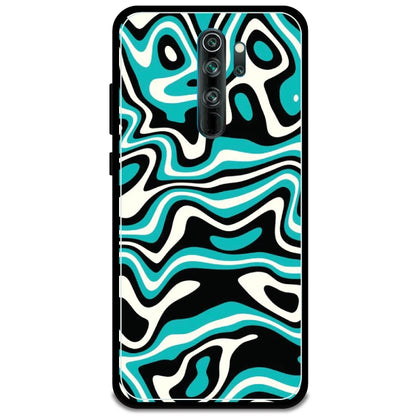 Blue & Black Waves - Armor Case For Redmi Models 8 Pro