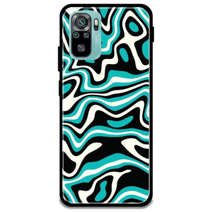 Blue & Black Waves - Armor Case For Redmi Models 10