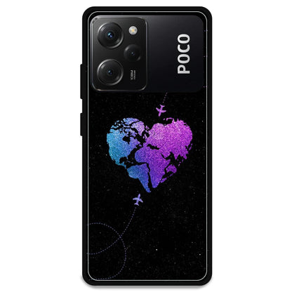 Travel Heart - Armor Case For Poco Models Poco X5 Pro 5G