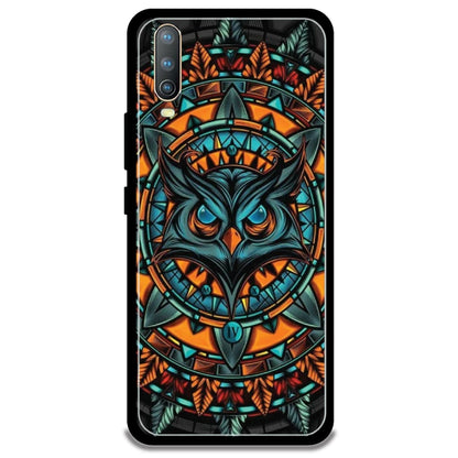 Owl Art - Glossy Metal Silicone Case For Vivo Models