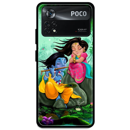 Radha Krishna - Armor Case For Poco Models Poco X4 Pro 5G