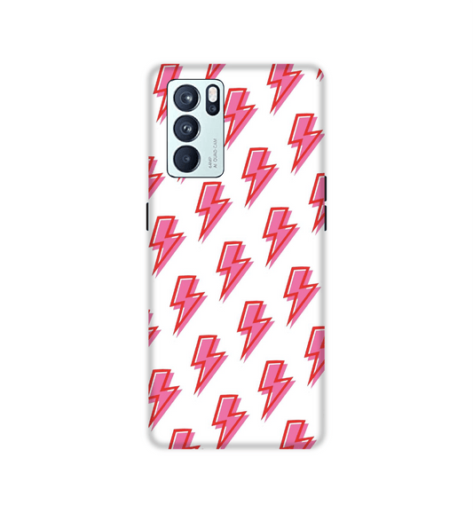 Pink Lightning Bolts - Hard Cases For Oppo Models