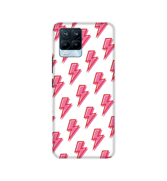 Pink Lightning Bolts- Hard Cases For Realme Models