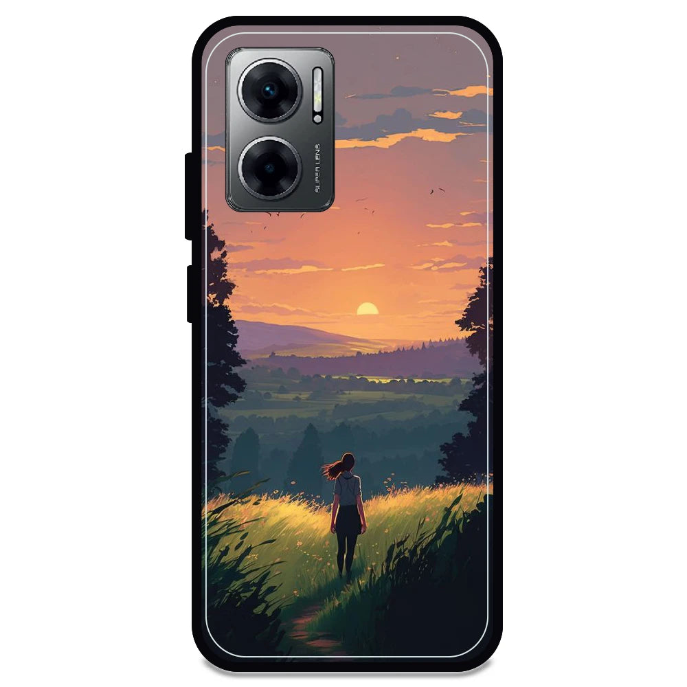 Girl & The Mountains - Armor Case For Redmi Models 11 Prime 5g