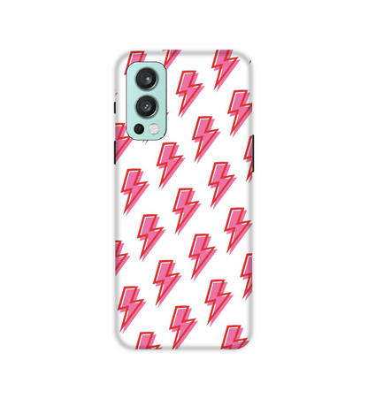 Pink Lightning Bolts - Hard Cases For OnePlus Models