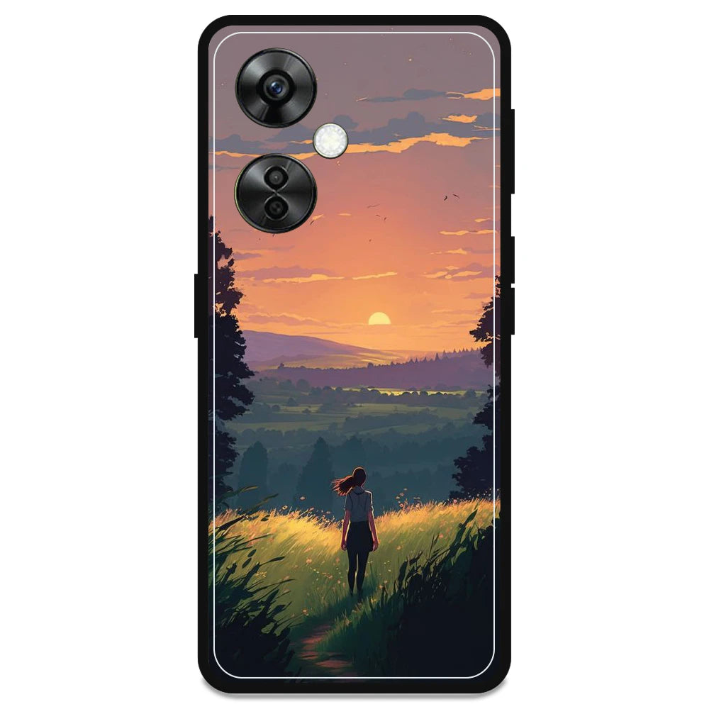 Girl & The Mountains - Armor Case For OnePlus Models OnePlus Nord CE 3 lite