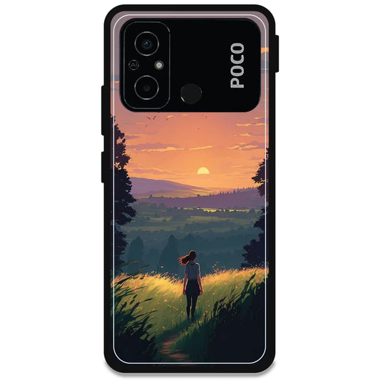 Girl & the Mountains - Armor Case For Poco Models Poco C55