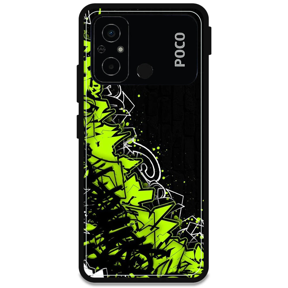 Green Graffiti - Armor Case For Poco Models Poco C55