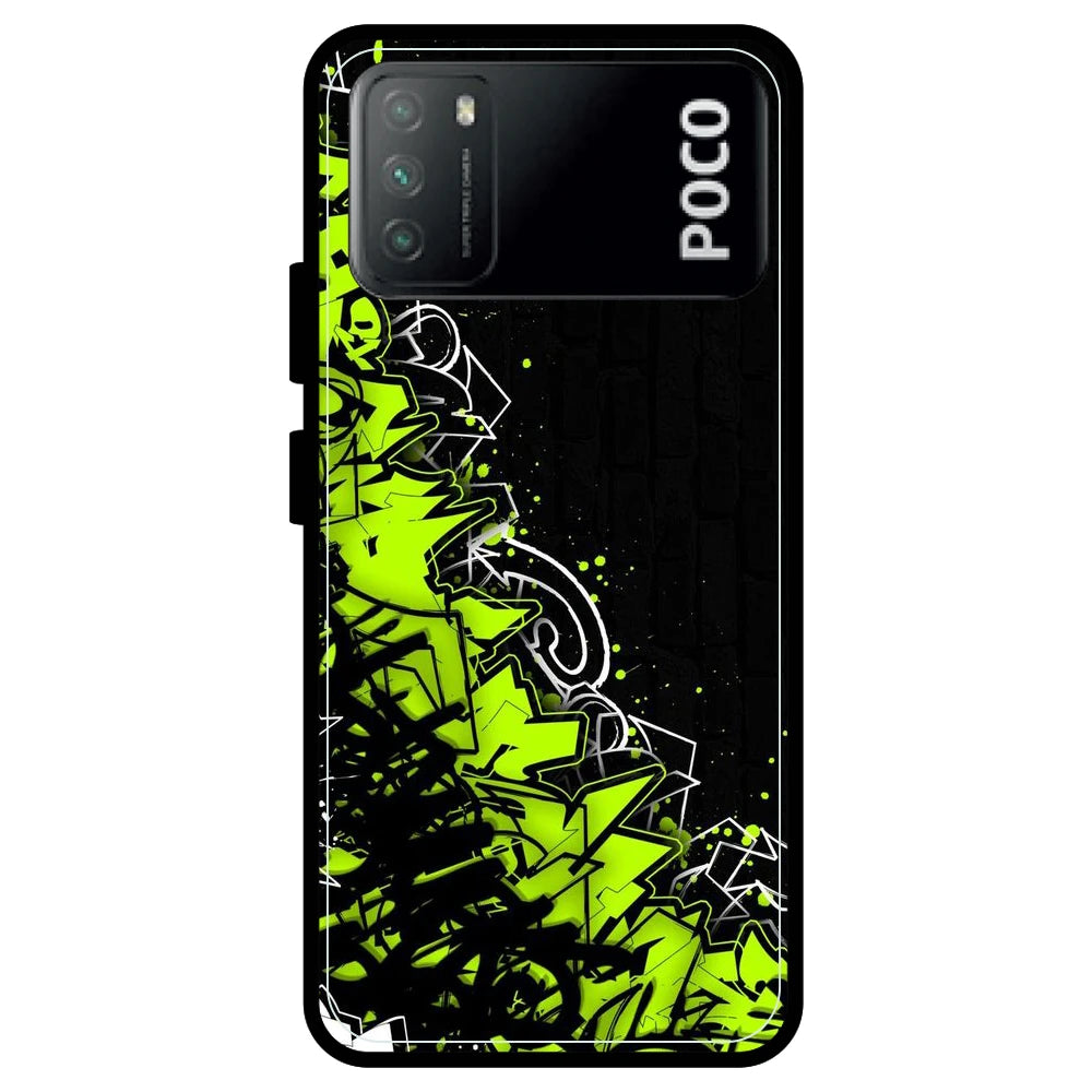 Green Graffiti - Armor Case For Poco Models Poco M3