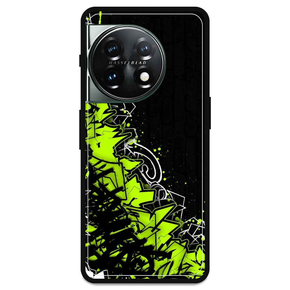 Green Graffiti - Armor Case For OnePlus Models OnePlus 11