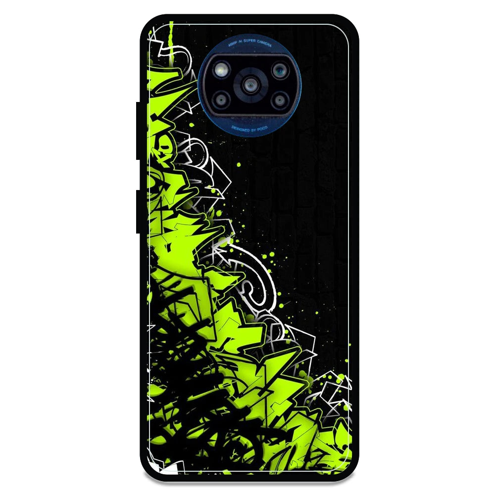 Green Graffiti - Armor Case For Poco Models Poco X3 Pro