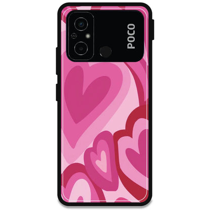Pink Mini Hearts - Armor Case For Poco Models Poco C55