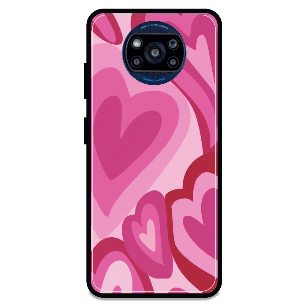 Pink Mini Hearts - Armor Case For Poco Models Poco X3 Pro