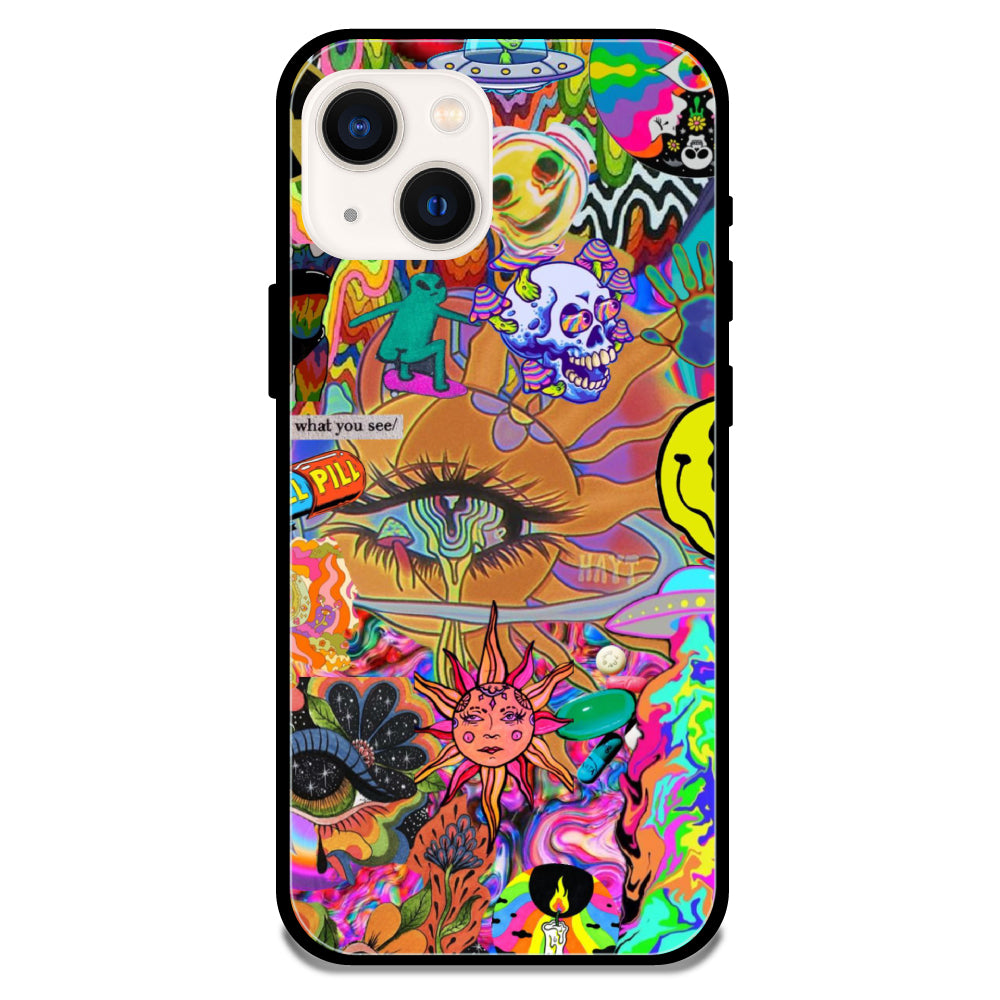 Trippy Collage - Armor Case For Apple iPhone Models 13