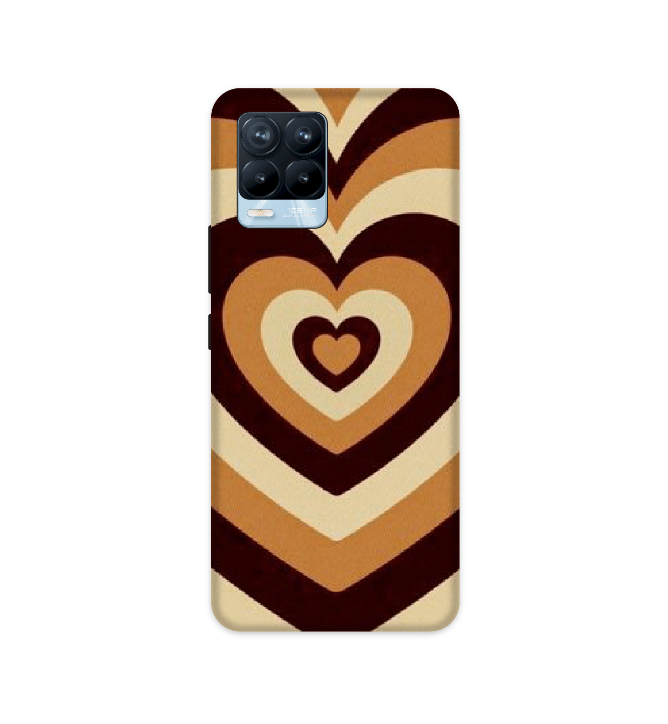 Brown Hearts - Hard Cases For Realme Models