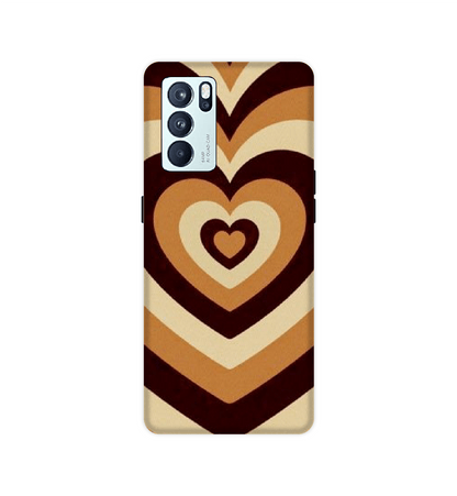 Brown Hearts - Hard Cases For Oppo Models