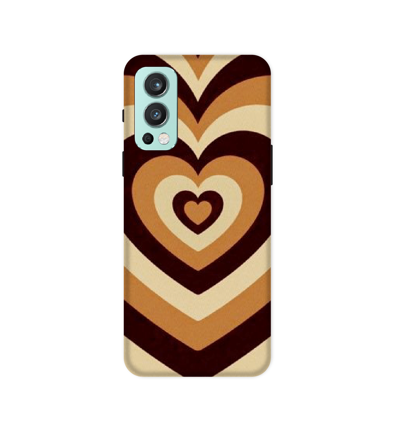 Brown Hearts - Hard Cases For One Plus Models